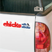 Ringette "Chicken with Sticks" Bumperstickers (Op Truck)