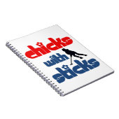 Ringette "Chicken with Sticks" spiral Notebook Notitieboek (Rechterzijde)