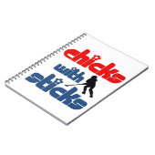 Ringette "Chicken with Sticks" spiral Notebook Notitieboek (Linkerzijde)