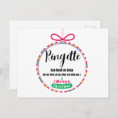 Ringette Christmas Kaart (Voorkant / Achterkant)