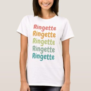 Ringette Cute Retro Ringette Player-cadeaus T-shirt