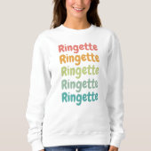 Ringette Cute Retro Ringette Player-cadeaus Trui (Voorkant)
