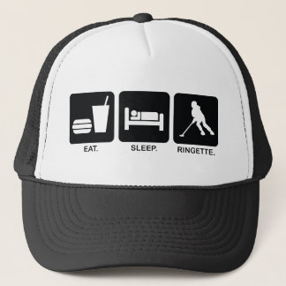 Ringette "Eat Sleep Ringette" Baseball Hat Trucker Pet