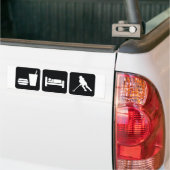 Ringette "Eat Sleep Ringette" Bumpersticker (Op Truck)