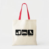 Ringette "Eat Sleep Ringette" Canvas tas (Voorkant)