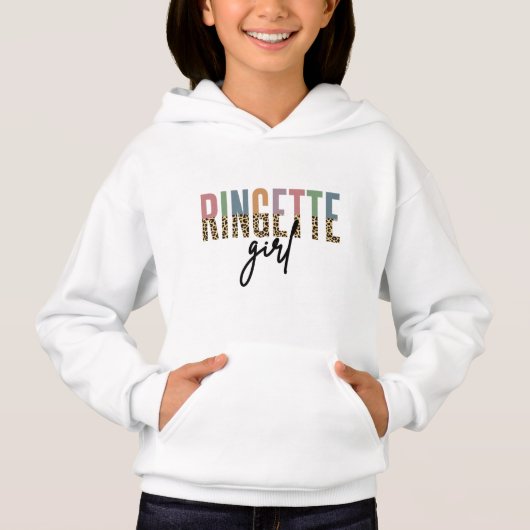 Ringette Girl Cheetah Print | Ringette speler (Voorkant)