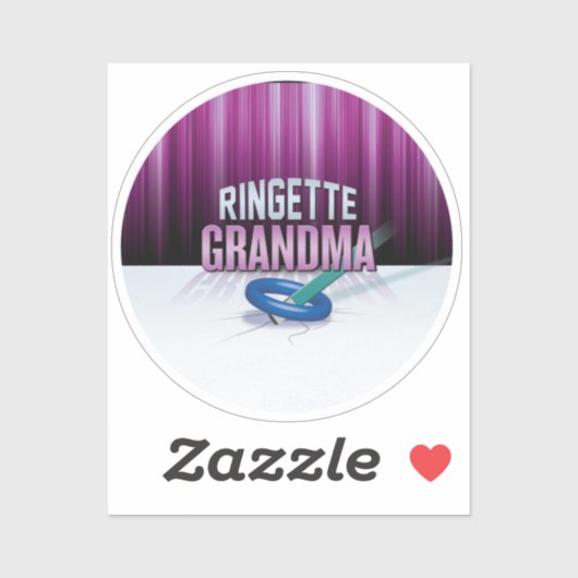 'Ringette Grandma' Sticker (Vel)