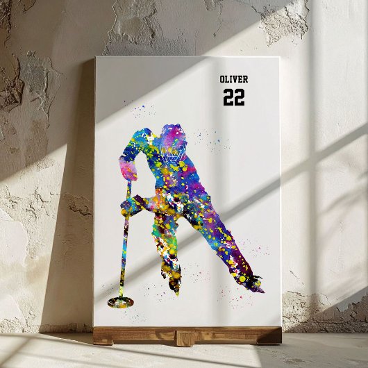 Ringette Player Canvas Afdruk