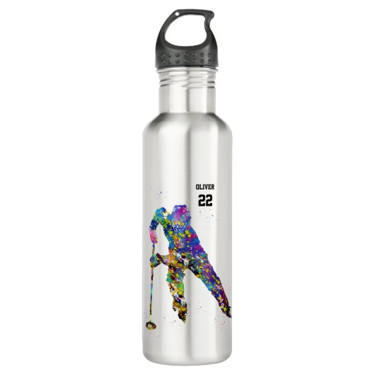 Ringette Player Waterfles (Voorkant)