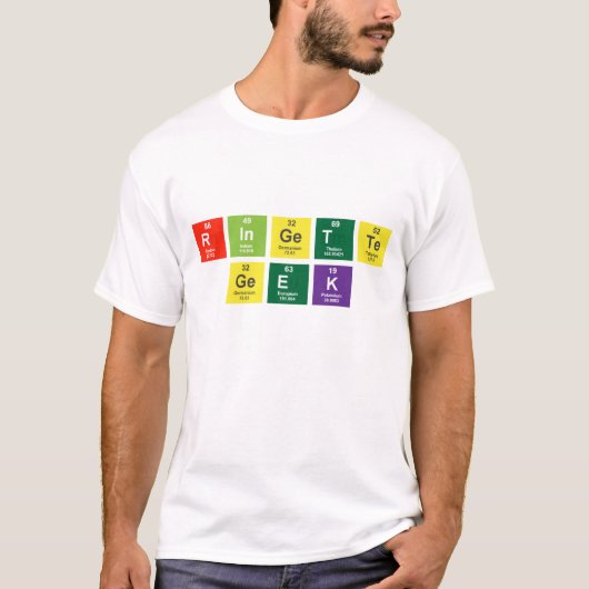 Ringette "Ringette Geek" volwassen T-shirt (Voorkant)