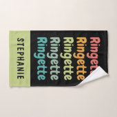 Ringette rugtouwer Ringette Player aangepast Handdoek (Handdoek)
