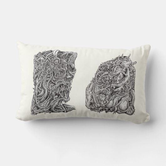 Ringhoofden Kussen (Achterkant)