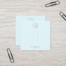 Ringhouder Beeldscherm Licht blauw Logo toevoegen Vierkante Visitekaartje