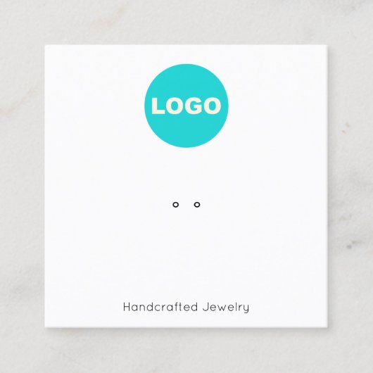 Ringhouder Logo vierkant beeldscherm toevoegen Vie Vierkante Visitekaartje (Voorkant)