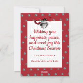 Ringing in the New Year Card Feestdagenkaart (Achterkant)