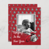 Ringing in the New Year Card Feestdagenkaart (Voorkant / Achterkant)
