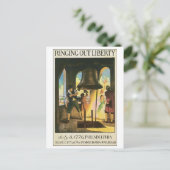 Ringing Out Liberty, 8 juli 1776 Philadelphia Briefkaart (Staand voorkant)