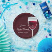 Ringingen in de weduwenkast van Wijnglas Papieren Bordje (Feest)