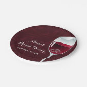 Ringingen in de weduwenkast van Wijnglas Papieren Bordje (Gekanteld)