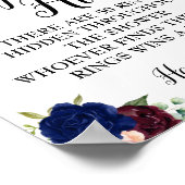 Ringjacht Vrijgezellenfeest marineslagteken Poster (Hoek)