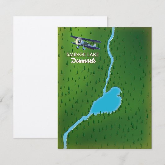 Ringkaart voor kleinere meren Denemarken (Voorkant / Achterkant)