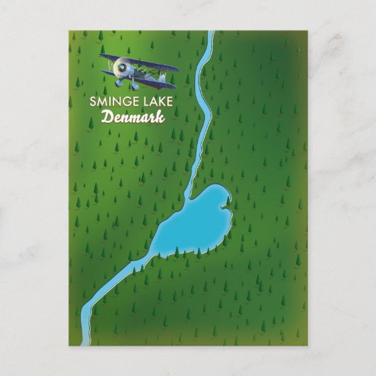 Ringkaart voor kleinere meren Denemarken Briefkaart (Voorkant)