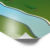 Ringkaart voor kleinere meren Denemarken Foto Afdruk (Hoek)