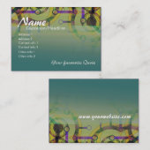 Ringkaarten voor rondleidingen visitekaartje (Voorkant / Achterkant)