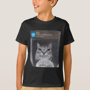 Ringkat met bewegingsmeme t-shirt