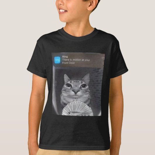 Ringkat met bewegingsmeme t-shirt (Voorkant)