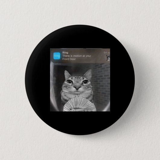 Ringkat met Motion Meme Vervloekt Grappige Mannen Ronde Button 5,7 Cm (Voorkant)