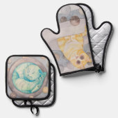 Ringkatten Ovenwant & Pannenlap Set (Voorkant / Achterkant)