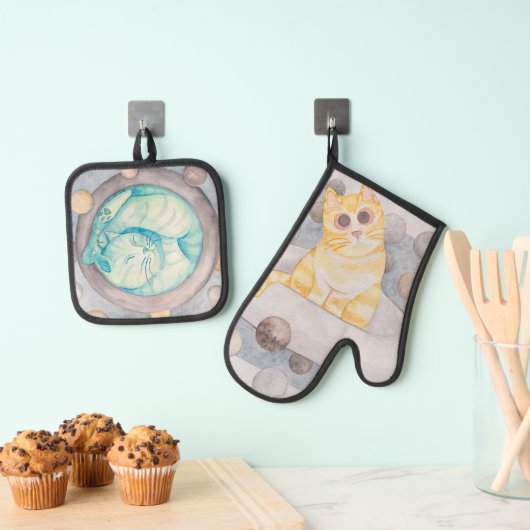 Ringkatten Ovenwant & Pannenlap Set (Insitu(Ophanging))