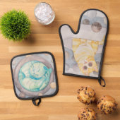 Ringkatten Ovenwant & Pannenlap Set (Top down)