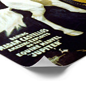  ringlende bros. Poster van witte paarden (Hoek)