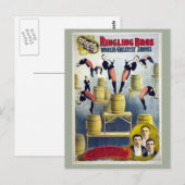 Ringling Bros Circus Briefkaart (Voorkant / Achterkant)