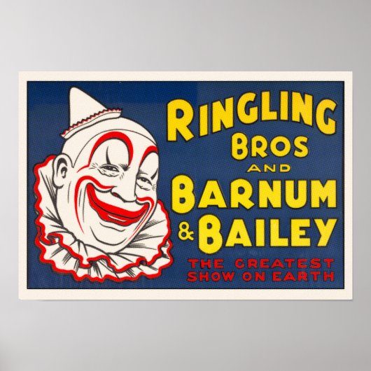 Ringling Bros Circus Clown Poster (Voorkant)