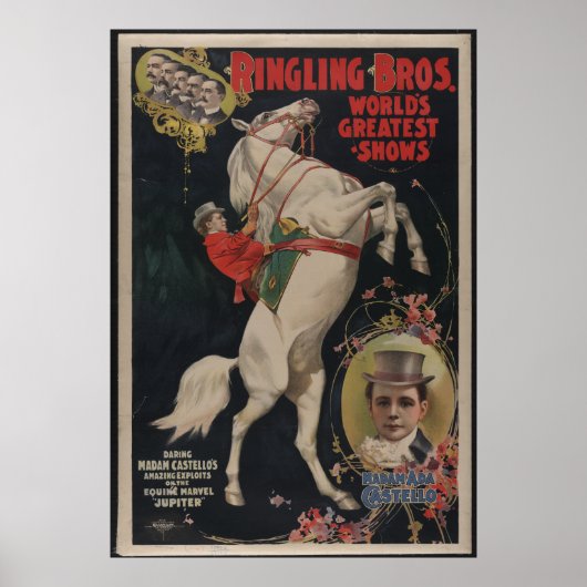 Ringling Bros Circus Vintage Poster (Voorkant)