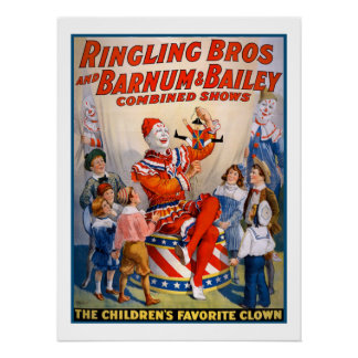 Ringling Bros en Barnum en Bailey Circus Perfect Poster