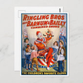 Ringling Bros en Barnum en Bailey Circus Poster Briefkaart (Voorkant / Achterkant)