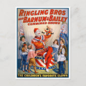 Ringling Bros en Barnum en Bailey Circus Poster Briefkaart (Voorkant)