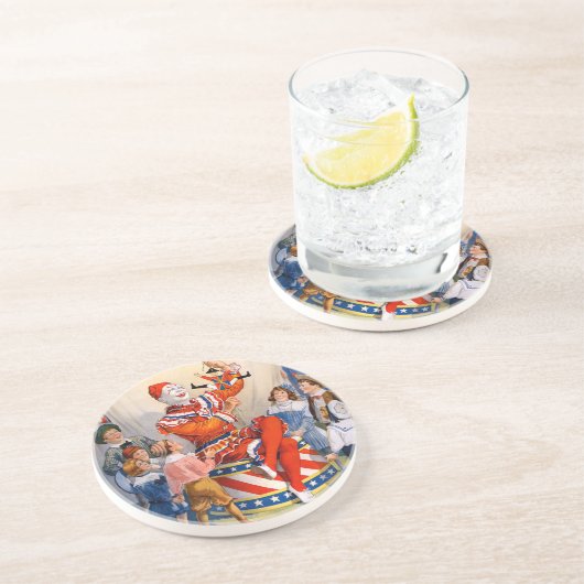 Ringling Bros en Barnum en Bailey Circus Zandsteen Onderzetter (Zijkant)