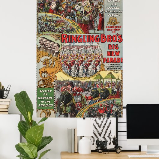  Ringling Bros. grote optocht Poster (Thuiskantoor)