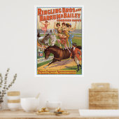 Ringling Bros. Paardenreclame 1910 Poster (Keuken)