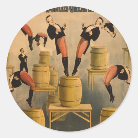 Ringling Bros. / Raschetta Bros. Ronde Sticker (Voorkant)
