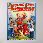 Ringling Brothers & Barnum & Bailey Clown Poster (Voorkant)