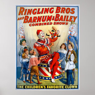 Ringling Brothers & Barnum & Bailey  Clown Poster