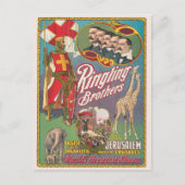  Ringling Brothers Circus Poster Briefkaart (Voorkant)