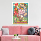 Ringling Brothers Circus Poster Canvas Afdruk (Insitu (Woonkamer))
