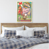 Ringling Brothers Circus Poster Canvas Afdruk (Insitu (Slaapkamer))